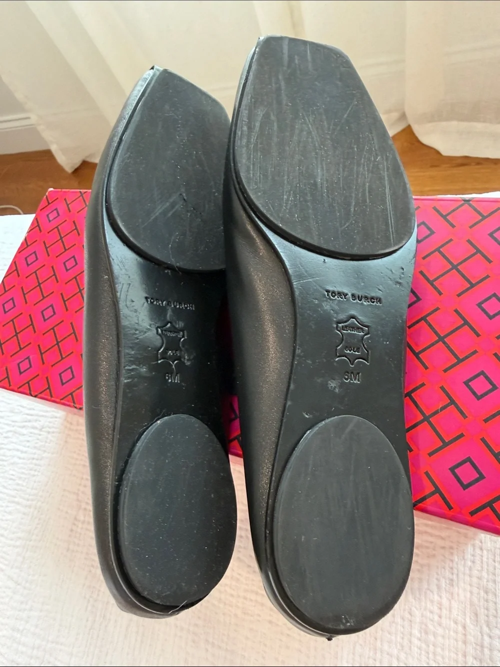Tory Burch Mary Jane Ballet Flats with Square Toe
